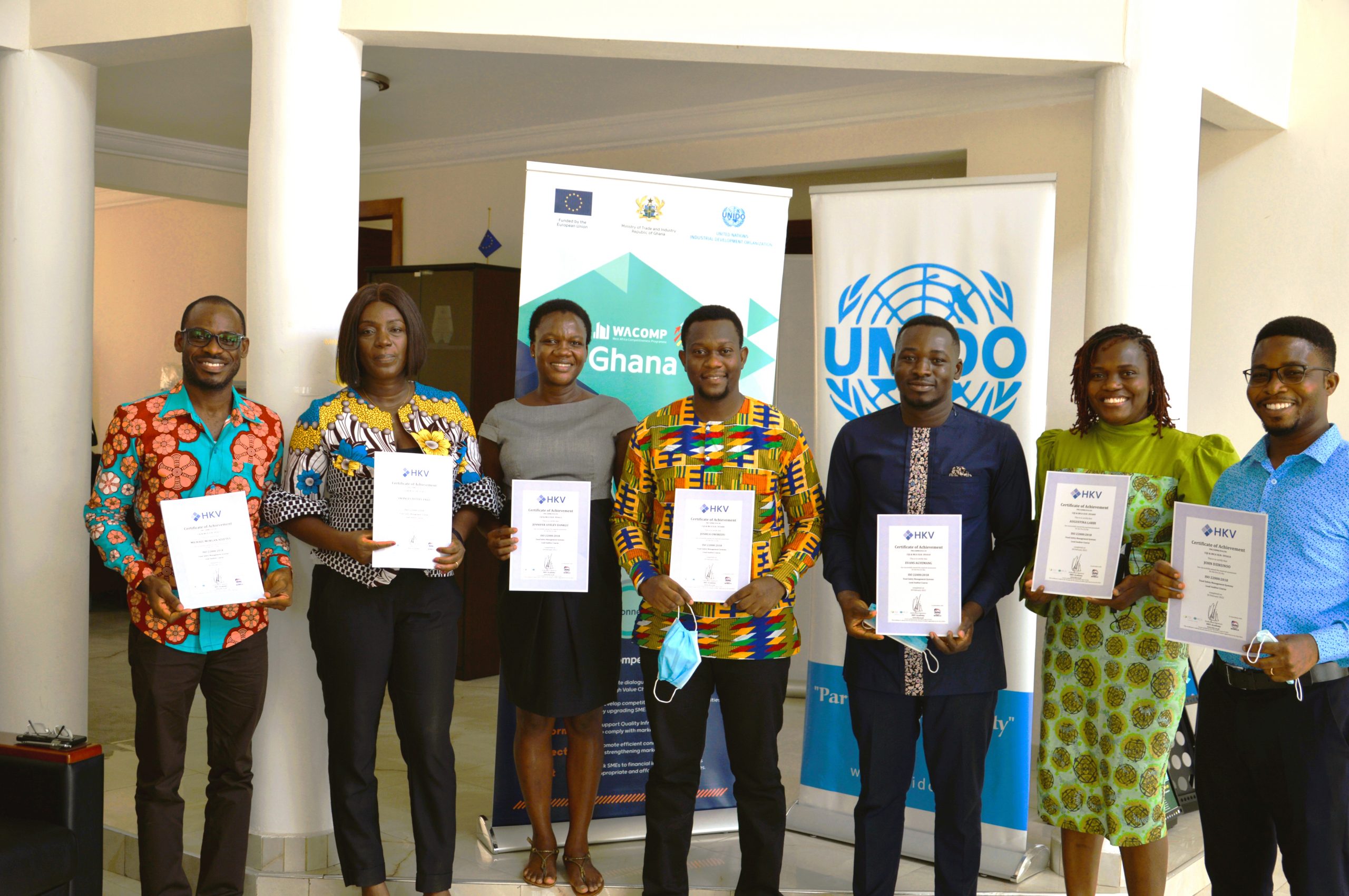 IRCA ISO 22000 Lead Auditors 2 scaled WACOMP – Ghana Supports Nine Experts to be IRCA Certified ISO 22000 Lead Auditors